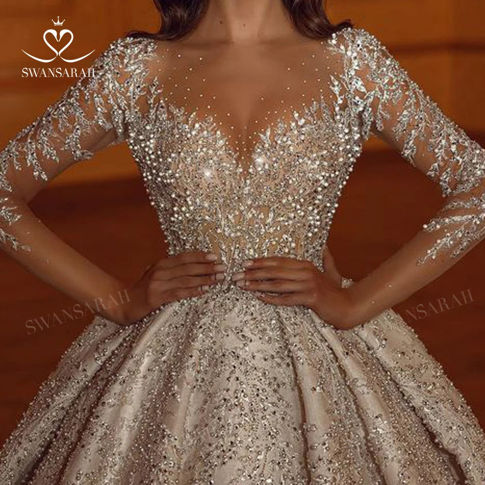 sequin wedding dress