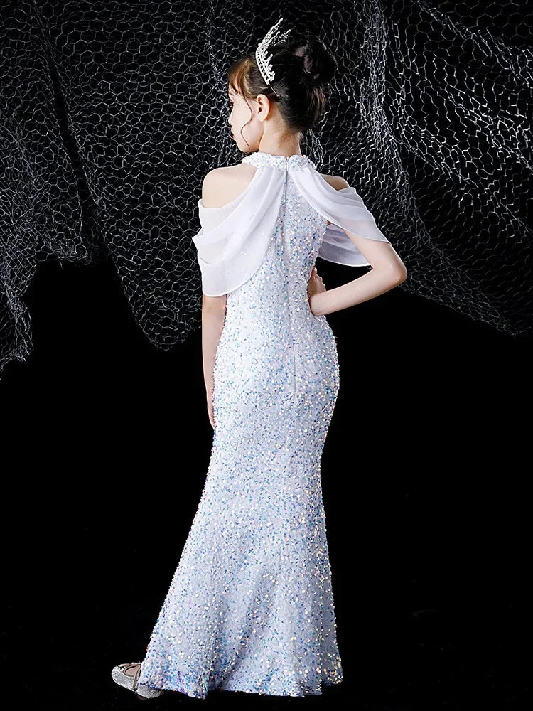 Princess Dress Shiny Sequined Mermaid Dress