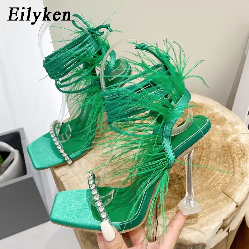 green sandals