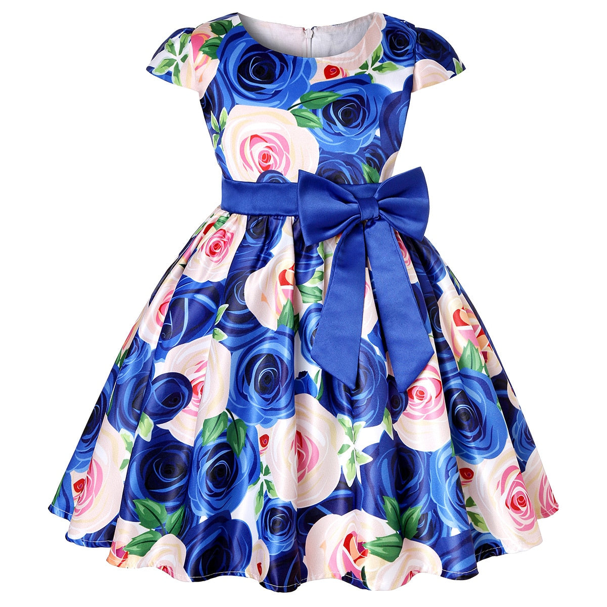Flower Elegant Causal Princess Party Dresses Children Clothing
