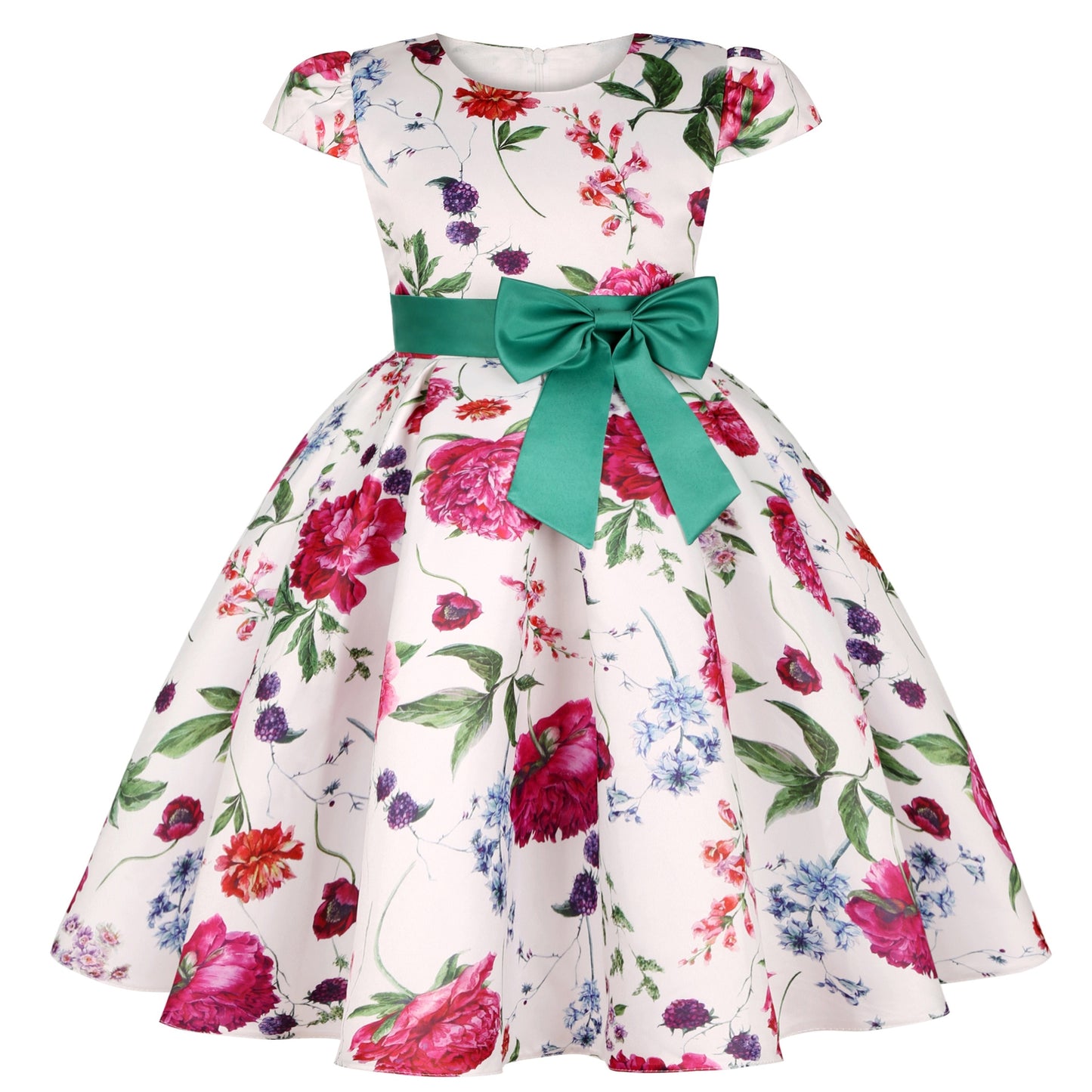 Flower Elegant Causal Princess Party Dresses Children Clothing