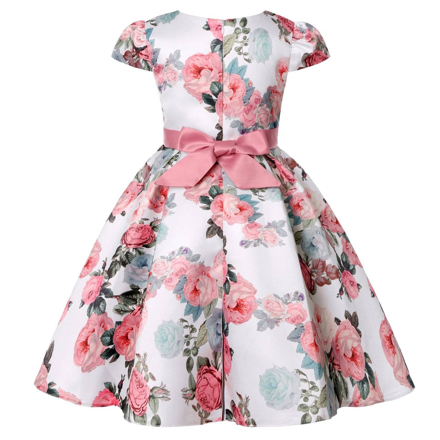 Flower Elegant Causal Princess Party Dresses Children Clothing