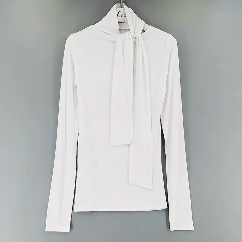 Solid Basic Long Sleeve Tshirt Casual Tops