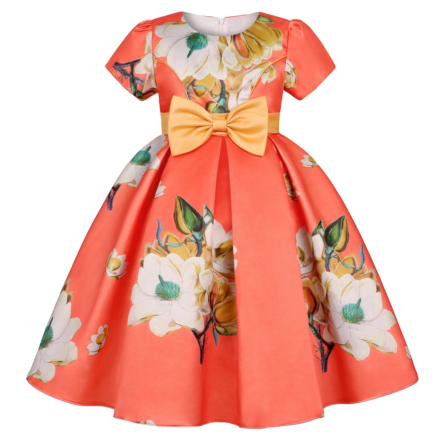 Flower Elegant Causal Princess Party Dresses Children Clothing