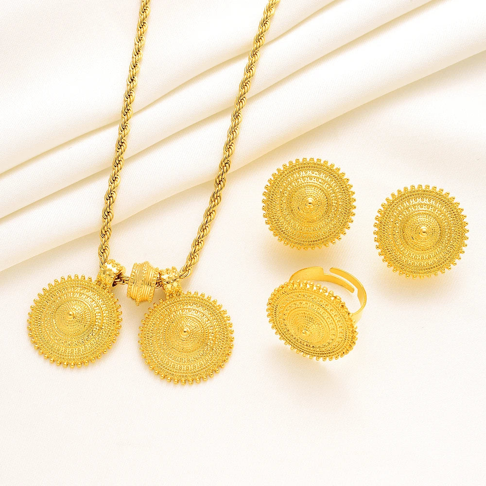Eritrean Ethiopian Wedding Jewelry Set Habesha Style Romantic
