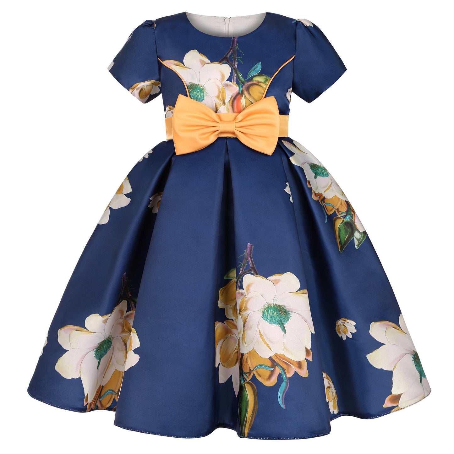 Flower Elegant Causal Princess Party Dresses Children Clothing