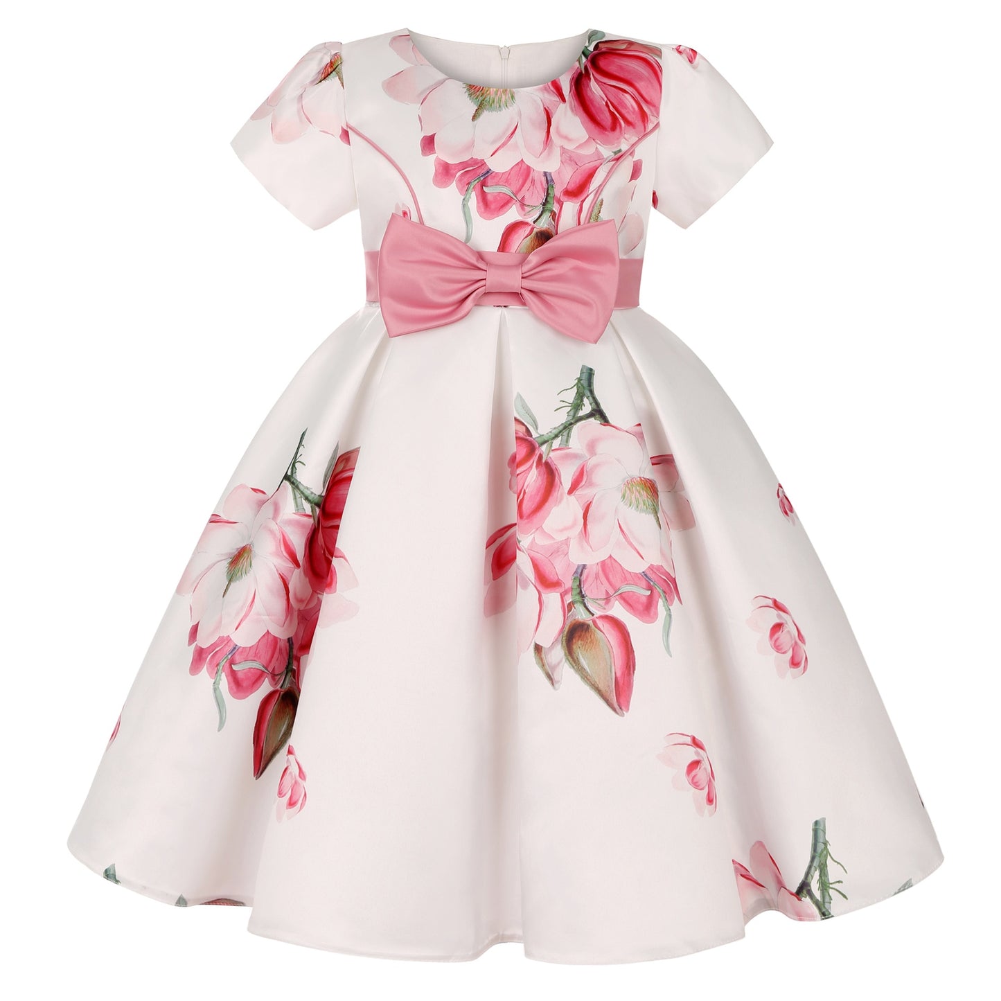 Flower Elegant Causal Princess Party Dresses Children Clothing