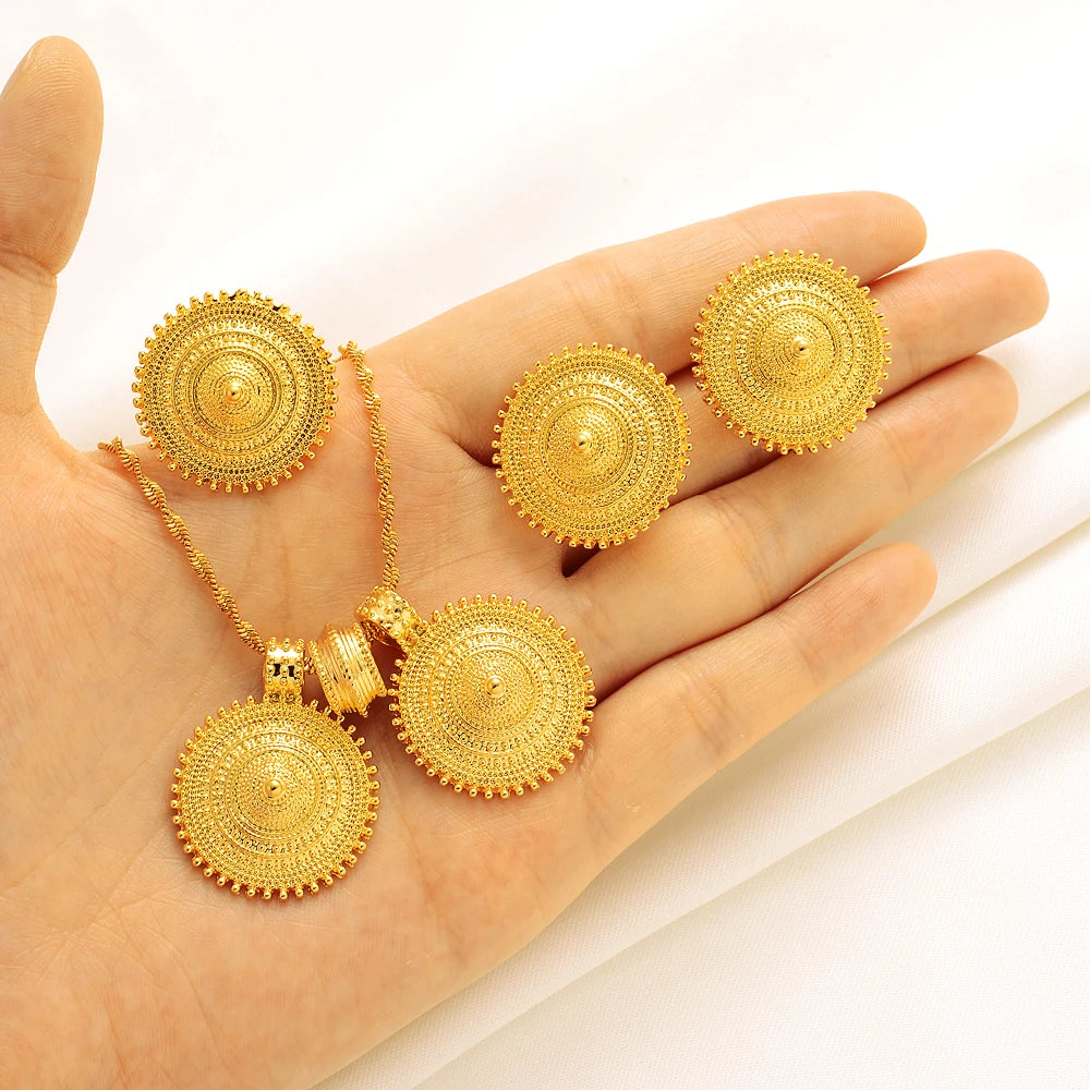 Eritrean Ethiopian Wedding Jewelry Set Habesha Style Romantic