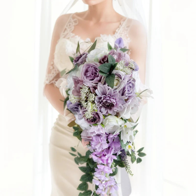 waterfall bridal bouque