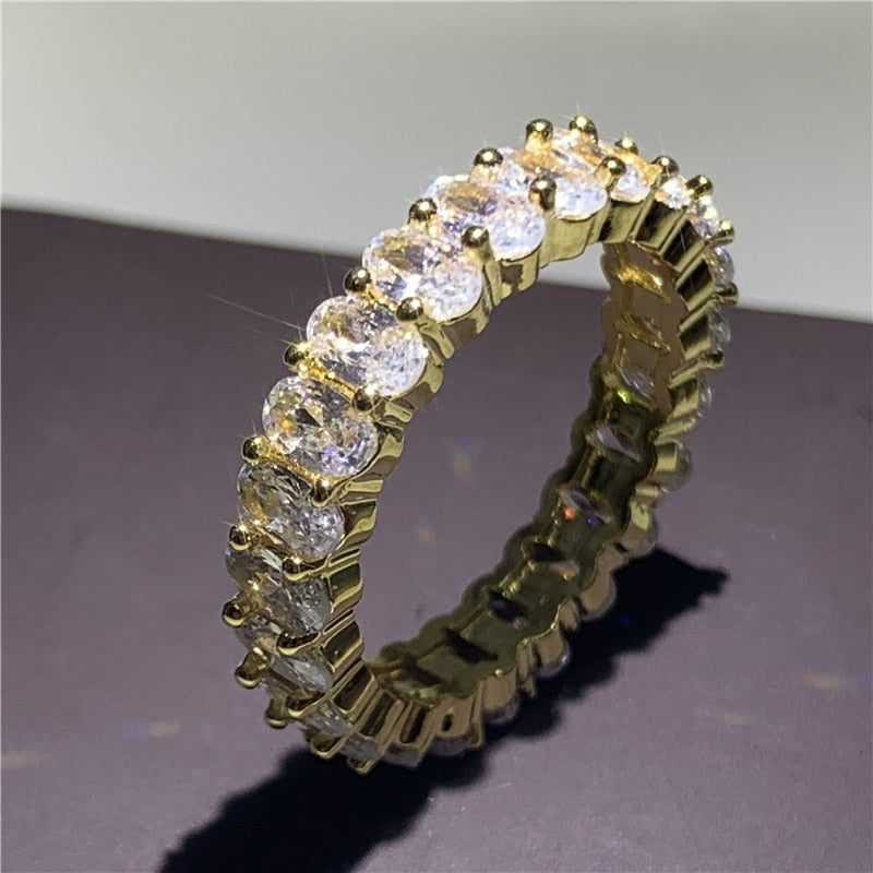 Wholesale Eternity Band Promise ring 925 Sterling silver Diamond cz Engagement Wedding Rings for women Men