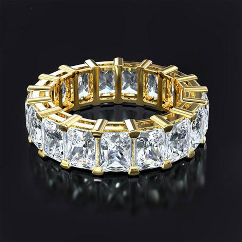 Wholesale Eternity Band Promise ring 925 Sterling silver Diamond cz Engagement Wedding Rings for women Men