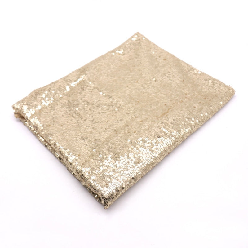 Sequin Table Cloth Rose Gold Silver Rectangular Glitter Tablecloth Wedding Party Hotel Banquet Home Dining Table Decoration