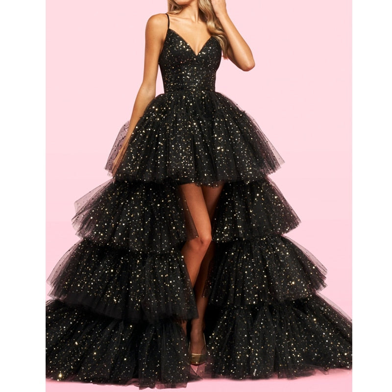 Celebrity Inspired Prom Chiffon Spaghetti Strap Tulle Dress Celebrity Inspired Prom Chiffon Spaghetti Strap Tulle Dress