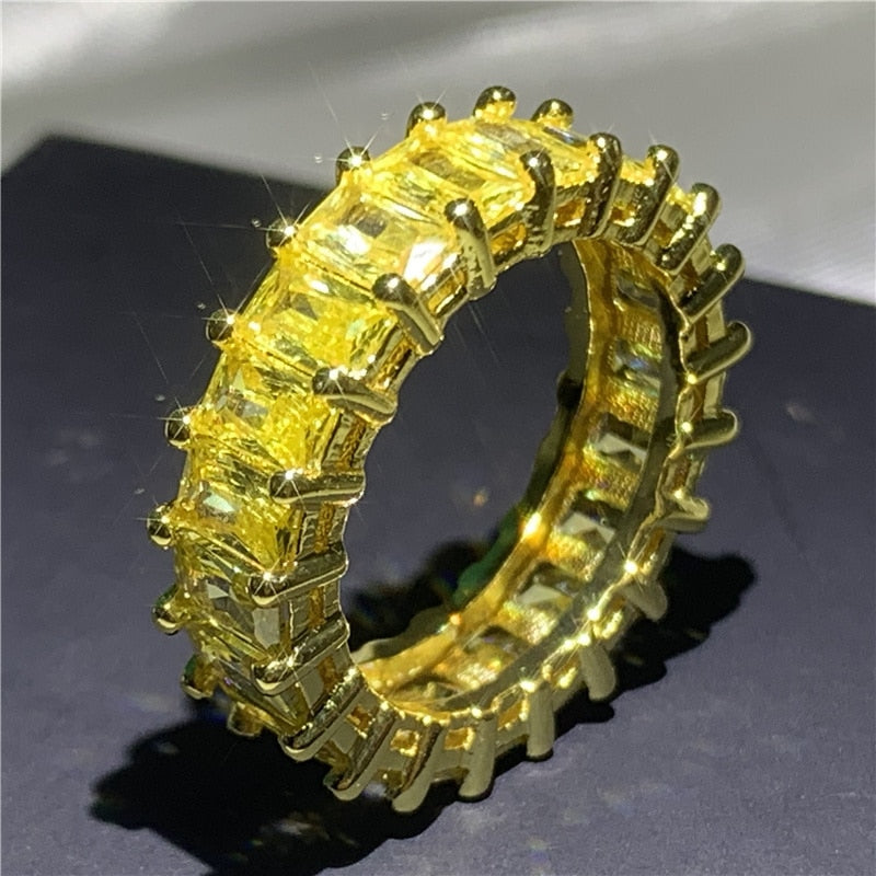 Wholesale Eternity Band Promise ring 925 Sterling silver Diamond cz Engagement Wedding Rings for women Men
