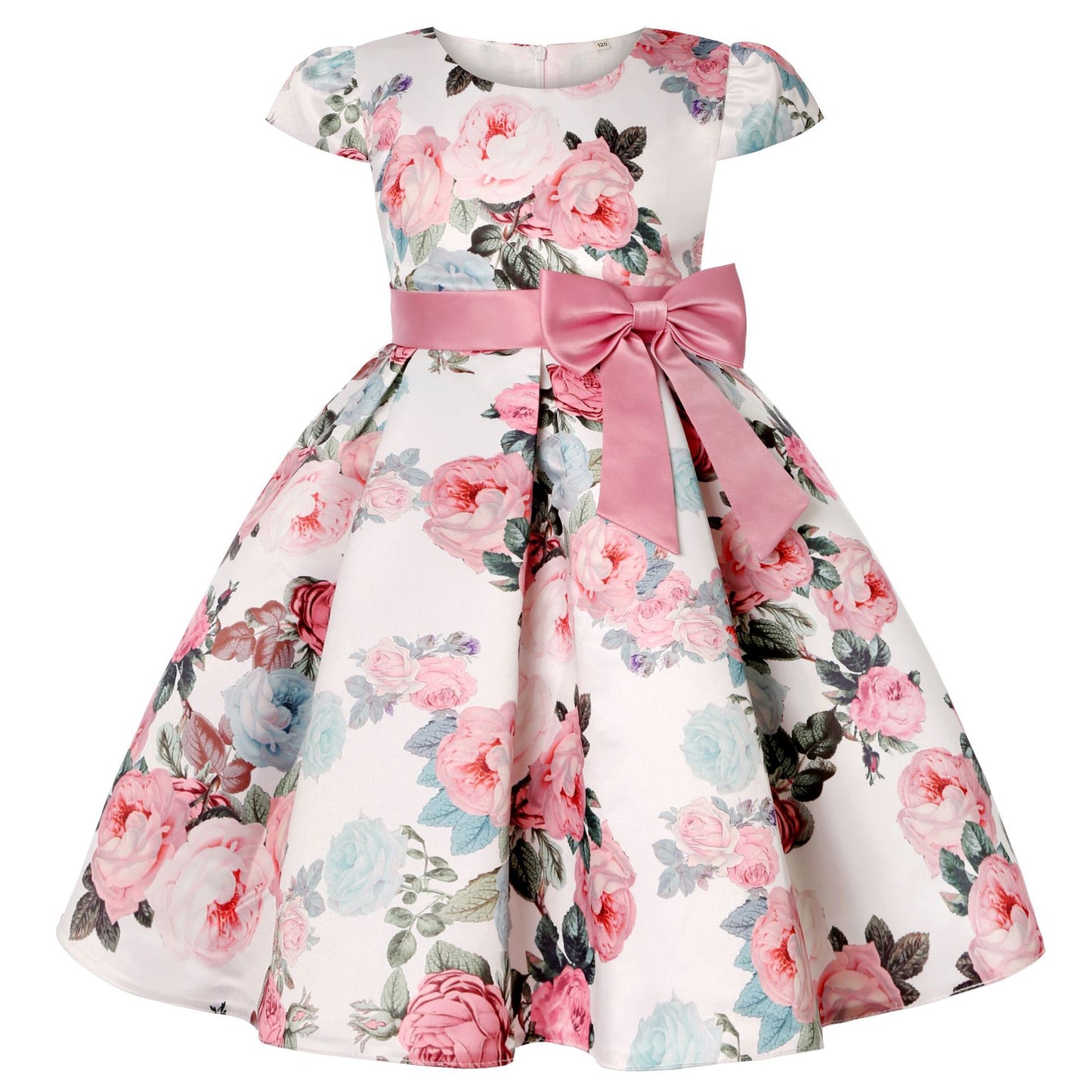 Flower Elegant Causal Princess Party Dresses Children Clothing