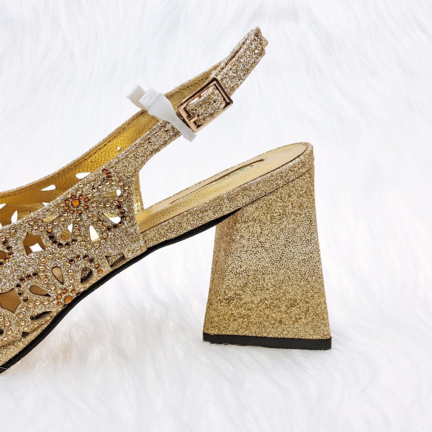 Rhinestone Flower Decor Pumps High Heels Shoes