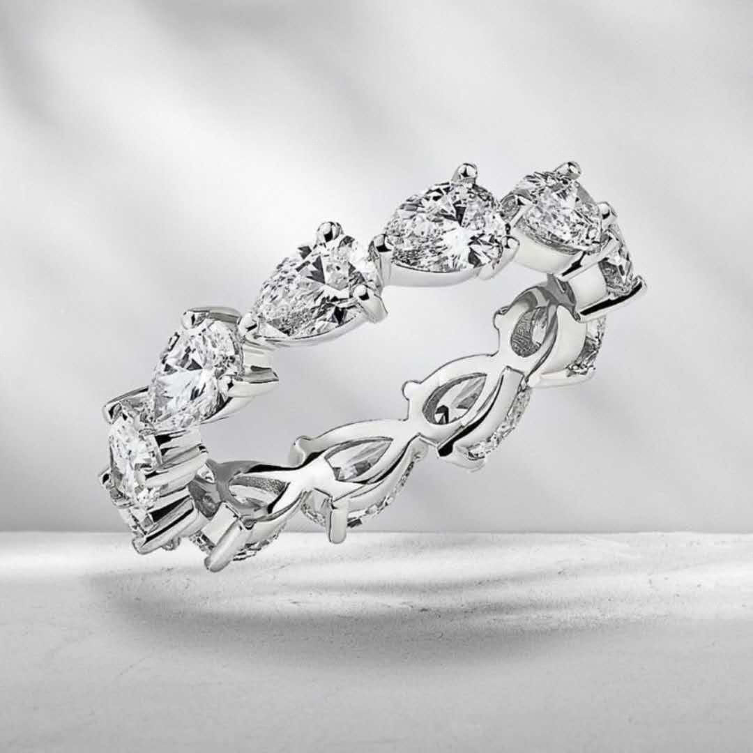 Wholesale Eternity Band Promise ring 925 Sterling silver Diamond cz Engagement Wedding Rings for women Men