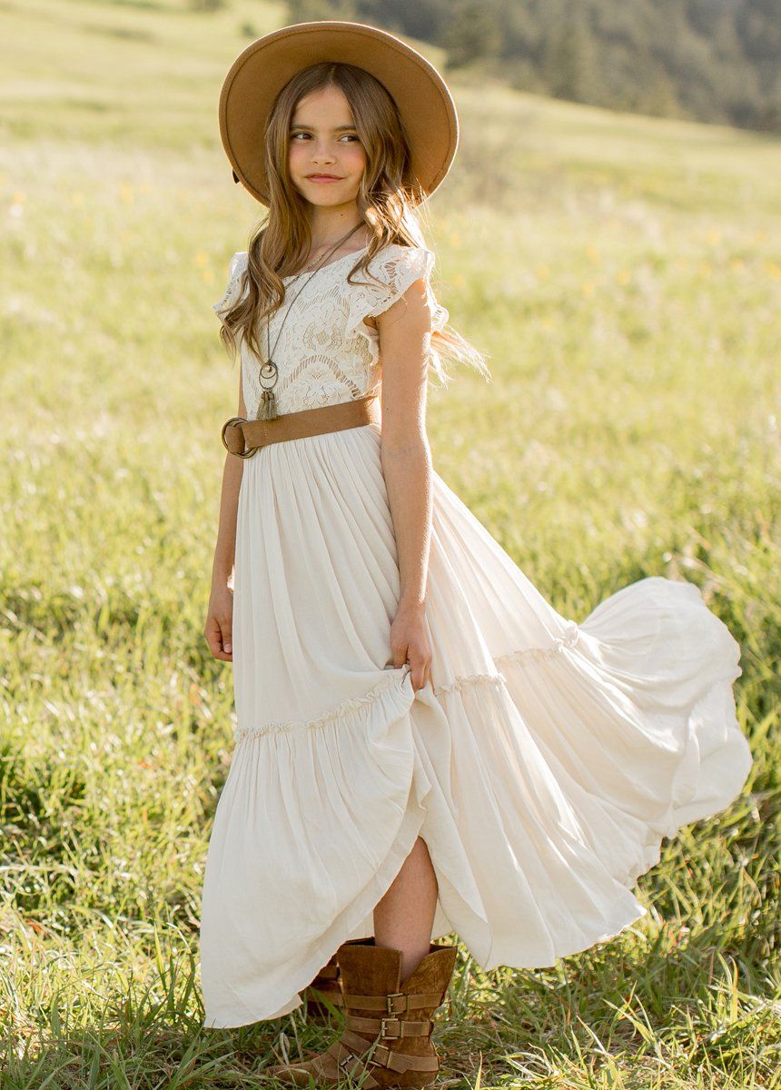 Flower Girls Lace Dresses Princess Party Dress