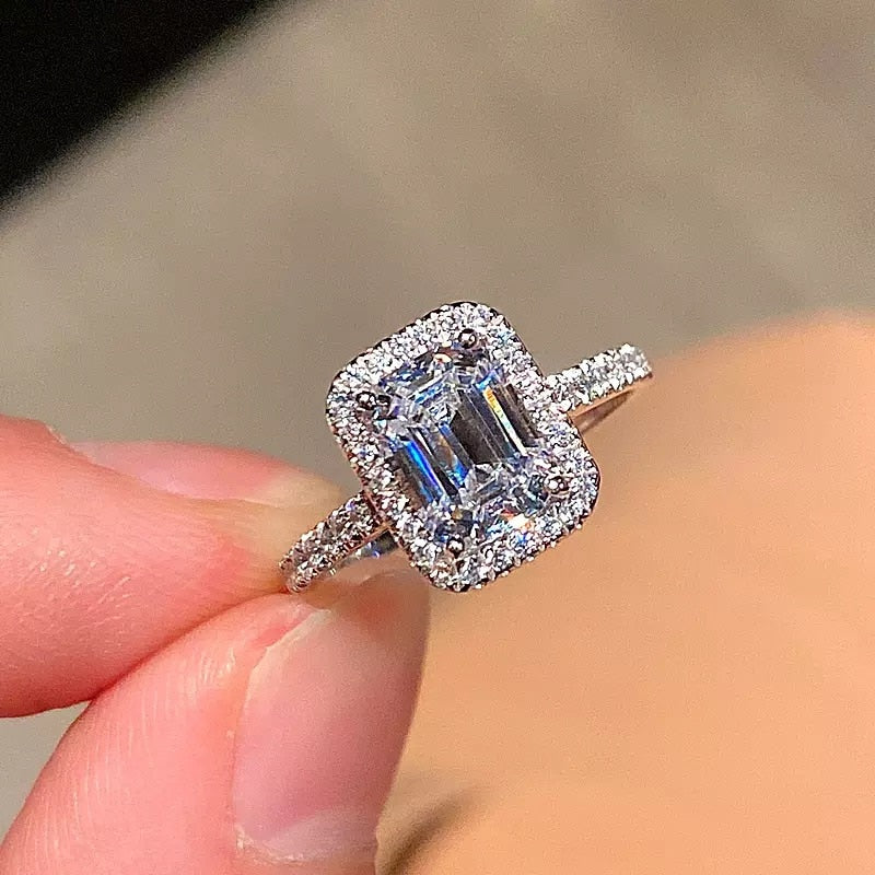 Wholesale Eternity Band Promise ring 925 Sterling silver Diamond cz Engagement Wedding Rings for women Men