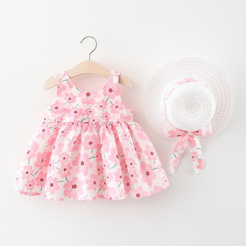 2Piece Baby Girl Beach Dresses 