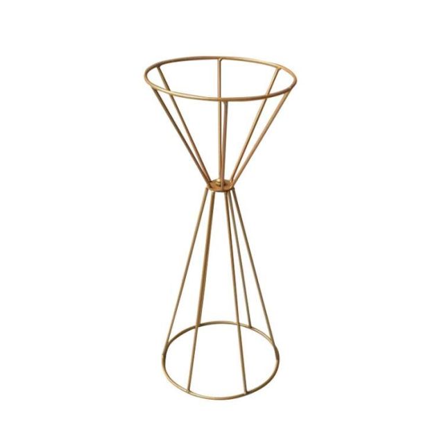 Flower Vases Gold/ White Flower Stands