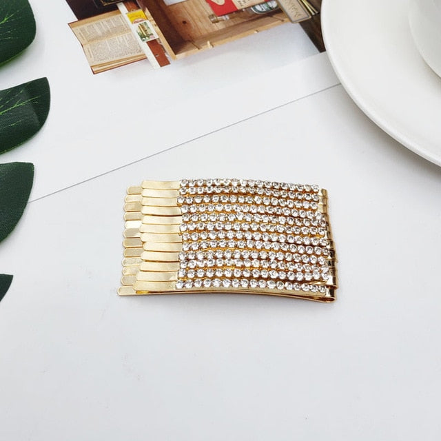 Rhinestones Hair Clip Hair Accessories Crystal Barrette Hair pins