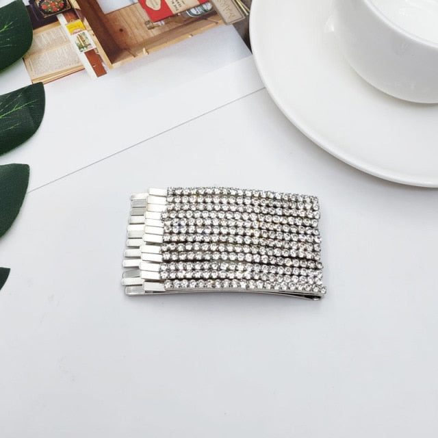 Rhinestones Hair Clip Hair Accessories Crystal Barrette Hair pins