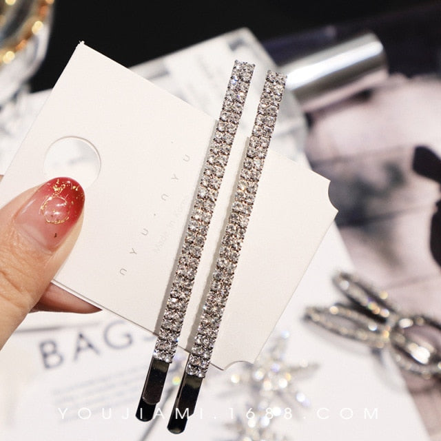 Rhinestones Hair Clip Hair Accessories Crystal Barrette Hair pins