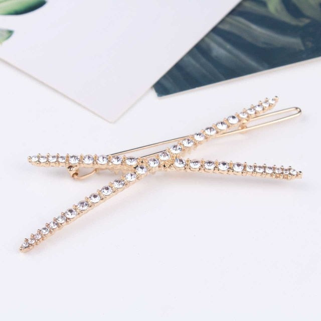 Rhinestones Hair Clip Hair Accessories Crystal Barrette Hair pins