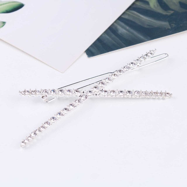 Rhinestones Hair Clip Hair Accessories Crystal Barrette Hair pins