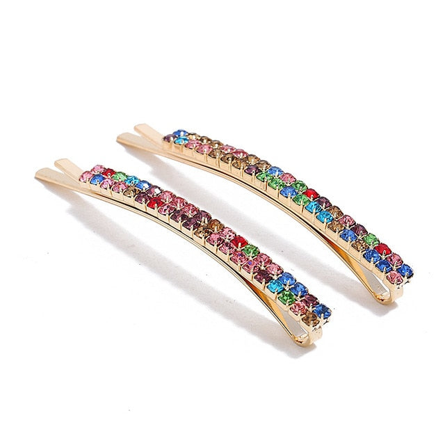 Rhinestones Hair Clip Hair Accessories Crystal Barrette Hair pins