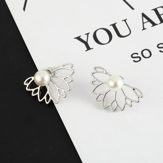 Luxury Crystal Flower Drop Dangle Earrings Party Gift Jewelry Accessory