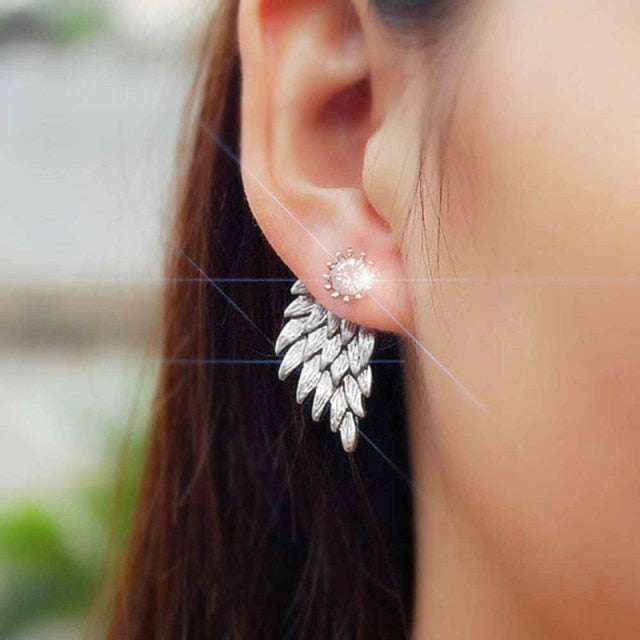 Luxury Crystal Flower Drop Dangle Earrings Party Gift Jewelry Accessory