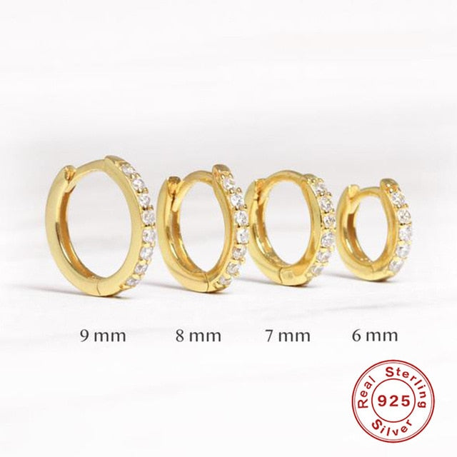 Roxi 925 Sterling Silver Earrings Small Hoop Earrings Ear Bone Tiny Ear Nose Ring
