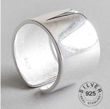 Vintage Silver Color Metal Punk Open Rings for women men