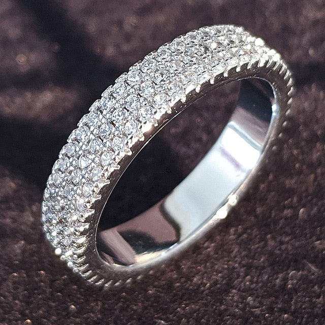 sterling silver wedding band eternity ring 925 sterling