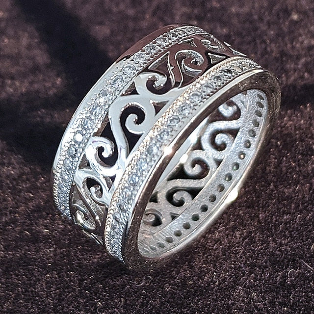 sterling silver wedding band eternity ring 925 sterling