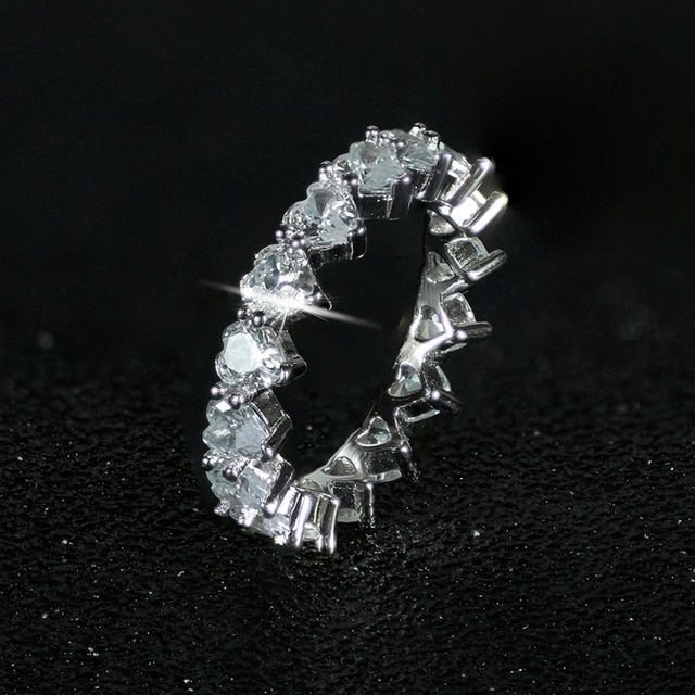 sterling silver wedding band eternity ring 925 sterling