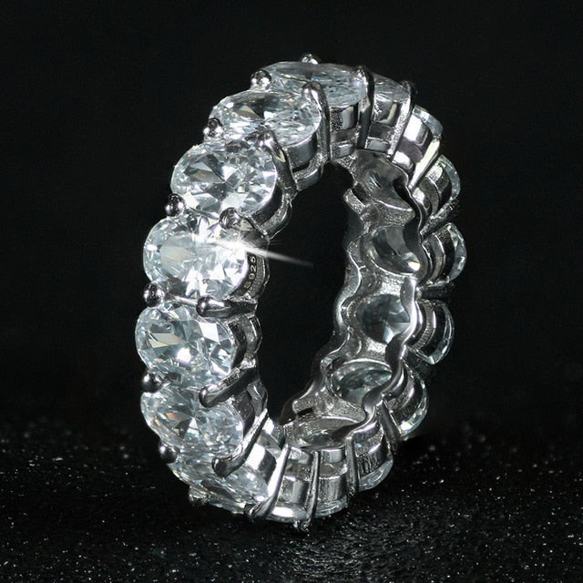 sterling silver wedding band eternity ring 925 sterling