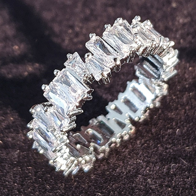 sterling silver wedding band eternity ring 925 sterling