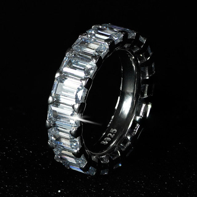 sterling silver wedding band eternity ring 925 sterling