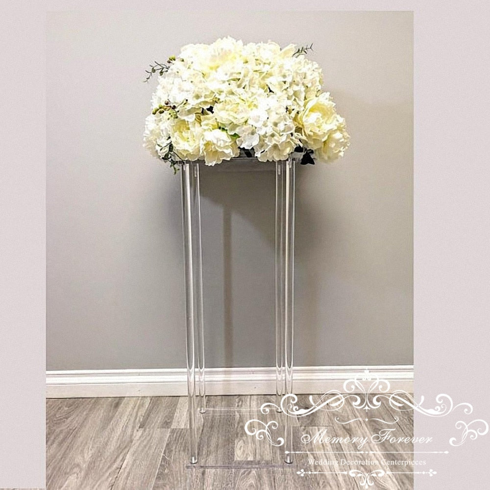 Acrylic Table Centerpiece Floral Stand Wedding Decoration