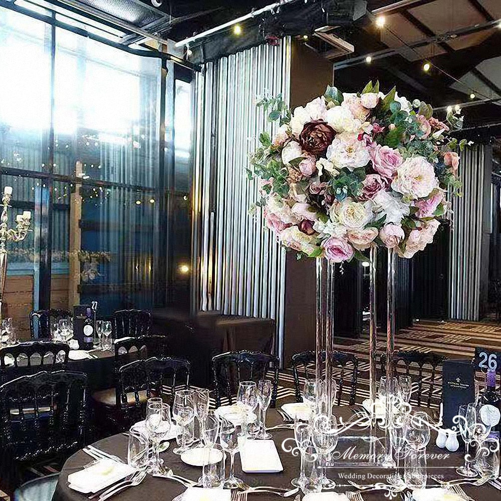 Acrylic Table Centerpiece Floral Stand Wedding Decoration – Make Me Elegant
