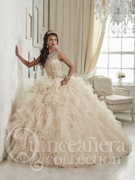 Quinceanera Dresses Sweetheart Beaded Crystal Embroidery Sweet 16