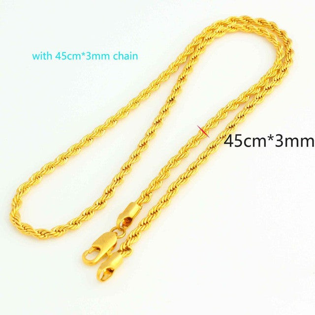 Jewelry Set Pendant /Necklace/Earring/Ring Jewelry 24K Gold Color - Make Me Elegant