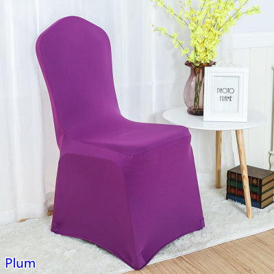 Chair cover spandex stretch banquet chair cover Flat Front for sale - Make Me Elegant