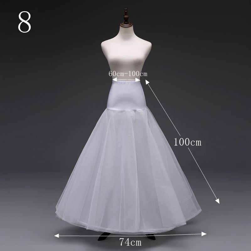 White Bridal Wedding Petticoat Hoop Crinoline Quinceanera Sweet16
