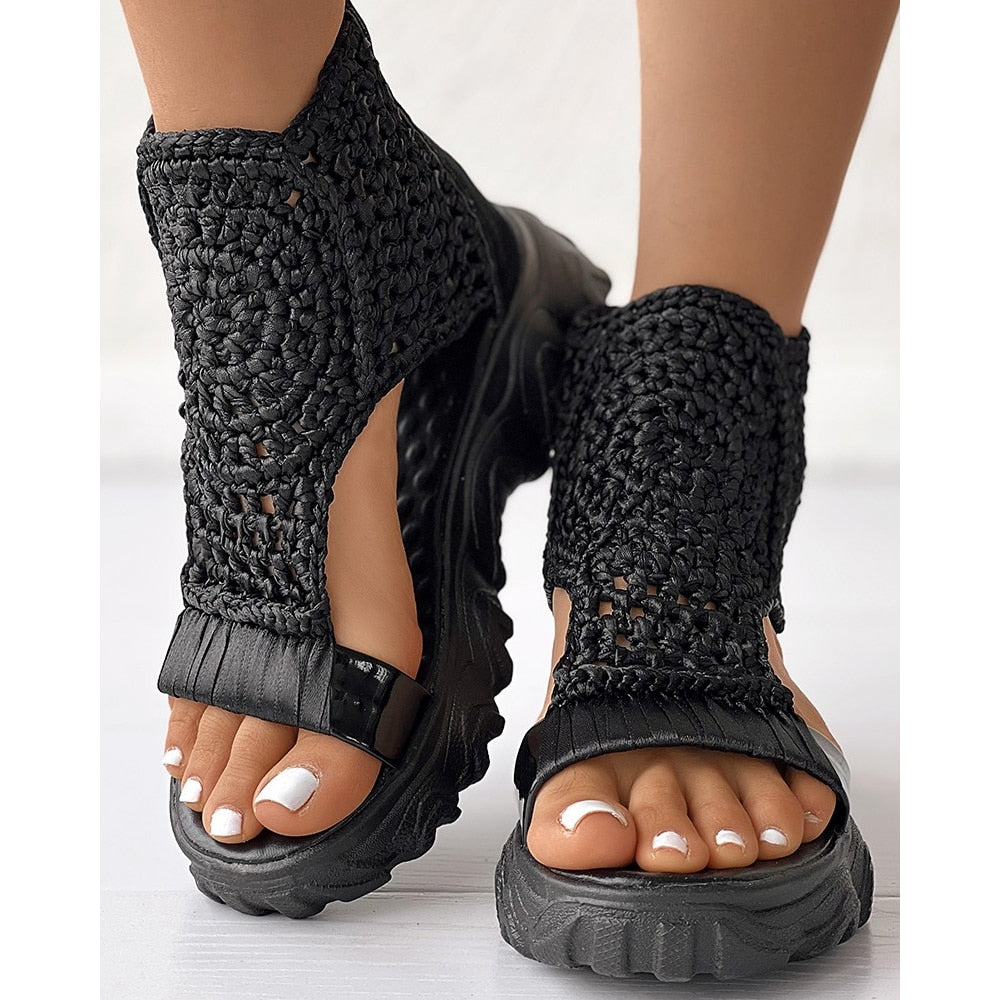 black sandals 