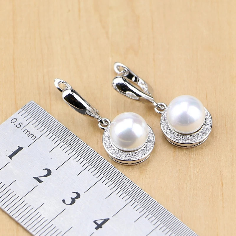 Pearl With Beads 925 Sterling Silver Jewelry Sets