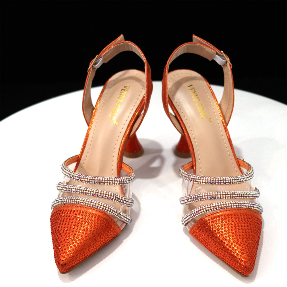 Elegant High Heels Popular Design Ladies Shoes And Bag Set